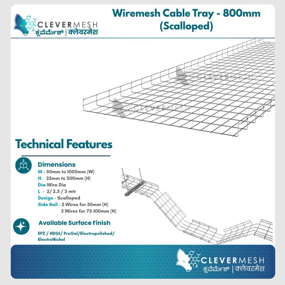 Clevermesh Stainless Steel Wire Mesh Cable Tray_2