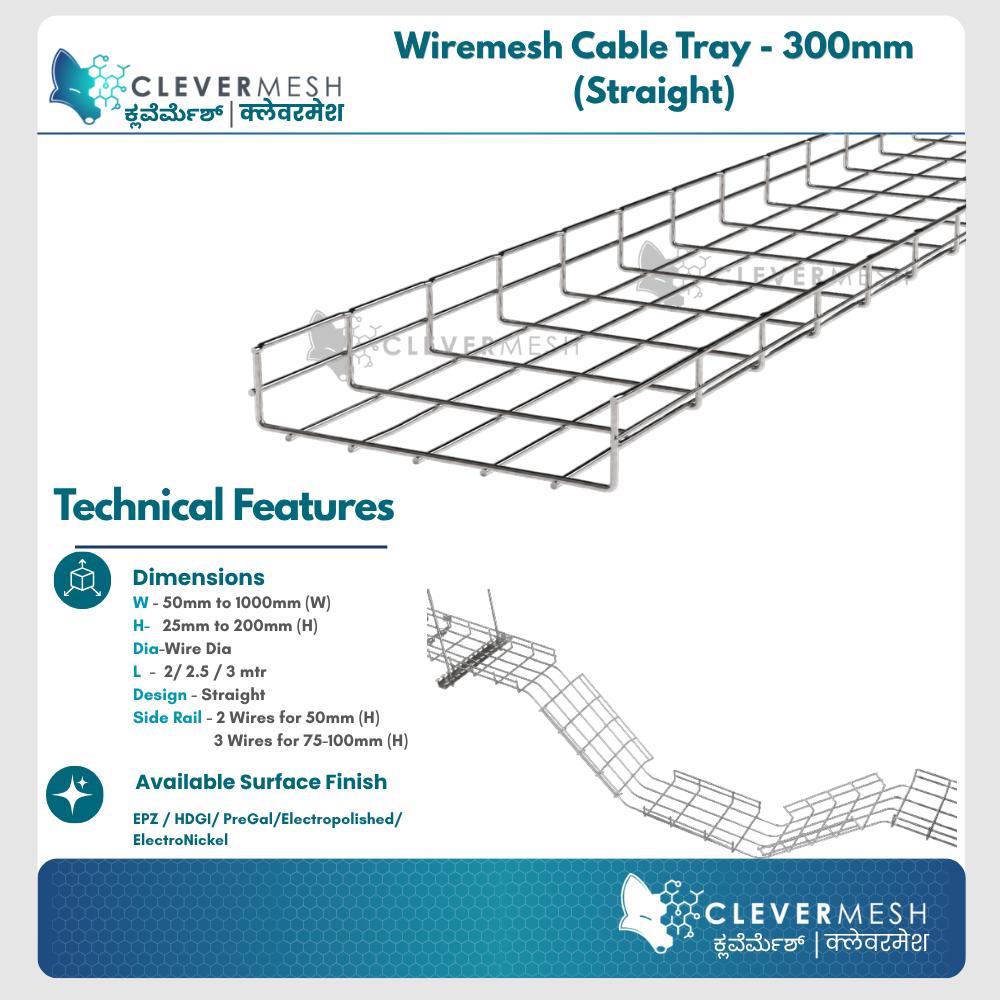 Clevermesh Stainless Steel Wire Mesh Cable Tray_1