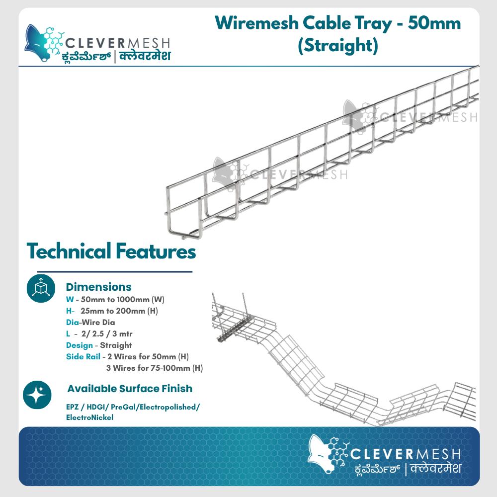 Clevermesh Stainless Steel Wire Mesh Cable Tray_1