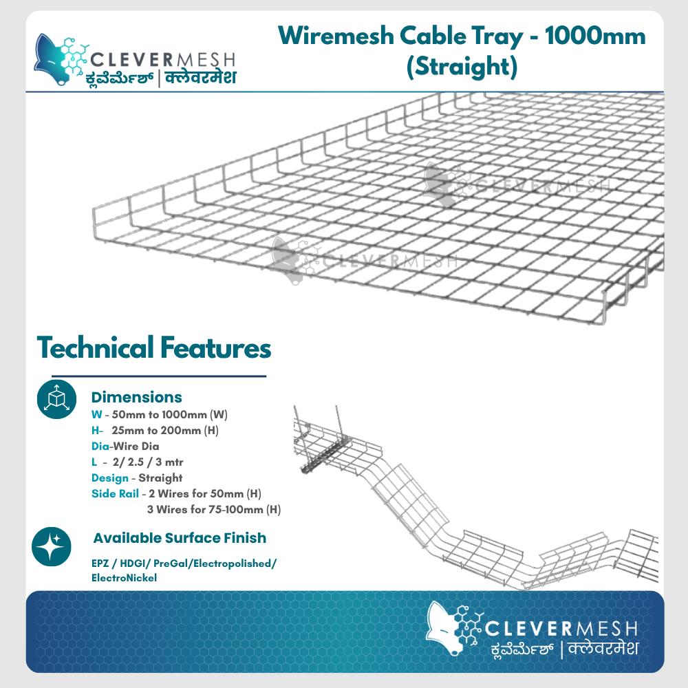 Clevermesh Stainless Steel Wire Mesh Cable Tray_2