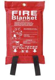 JALAN Fiberglass Cloth 3 mm Fire Retardant Blanket Red_0