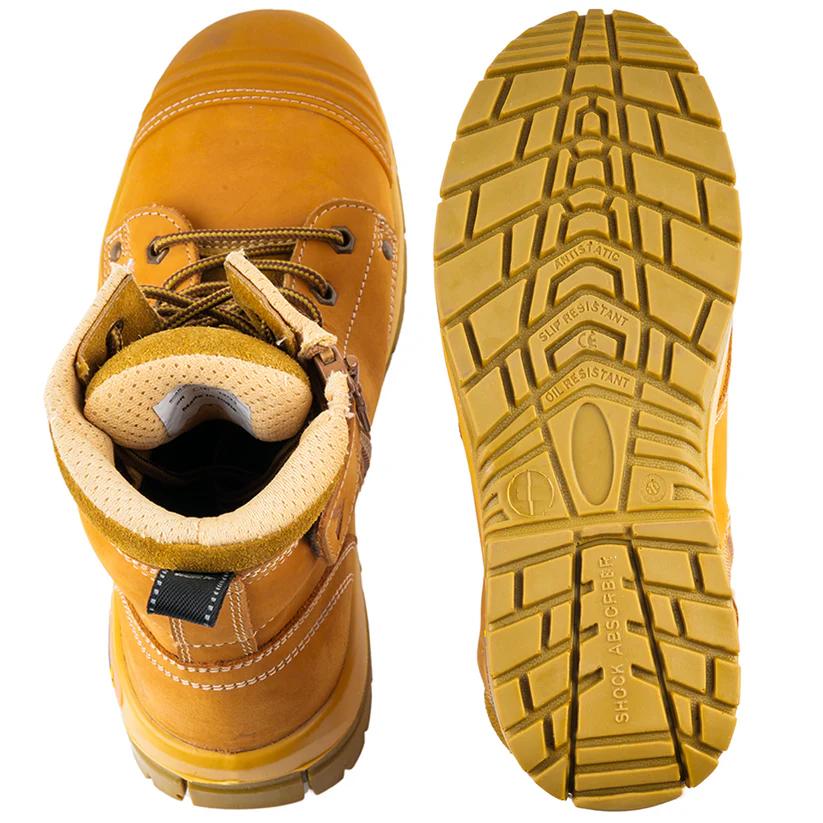 Mallcom Scar W Nubuck Leather Steel Toe Safety Shoes Brown_2