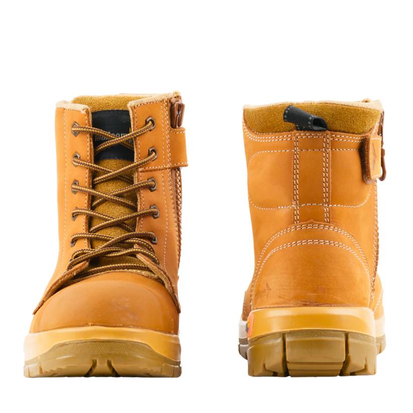 Mallcom Scar W Nubuck Leather Steel Toe Safety Shoes Brown_1