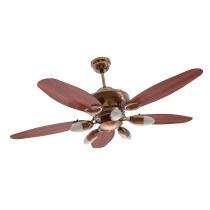 Goldmedal Daisy BLDC 1200 mm 5 Blades 40 W Antique Copper Rose Wood Ceiling Fans_0