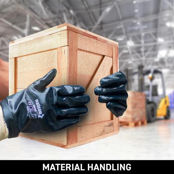 Mallcom Cut and Sewn Nitrile Rubber Safety Gloves MFKB 8_2