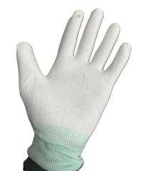 Tungsten Washable Polyester Safety Gloves DEXPU-25 WHT 7 inch_0