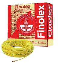 Finolex 0.75 sqmm FR Electric Wire Yellow 90 m_0