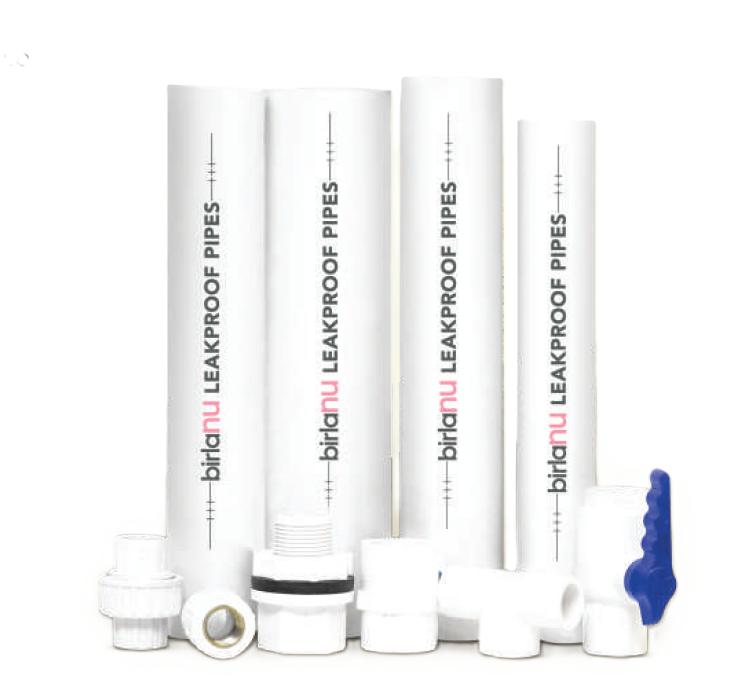 BirlaNu 40 mm UPVC Pipes SCH 40 3 m Plain_1