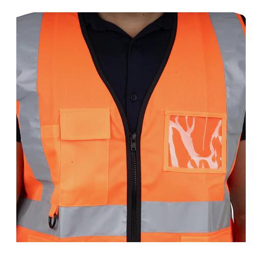 Mallcom Polyester Safety Jackets M PROCLO 31 High Visibility Orange_1