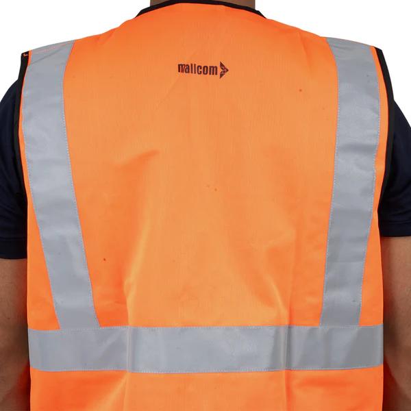 Mallcom Polyester Safety Jackets XXL PROCLO 31 High Visibility Orange_2