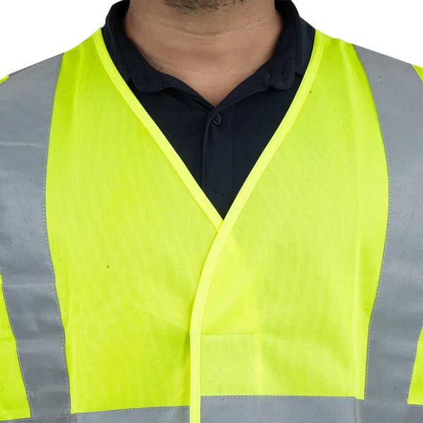Mallcom Polyester Safety Jackets XXL PROCLO 41 High Visibility Green_2