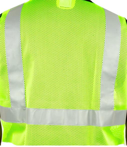 Mallcom Polyester Safety Jackets M PROCLO 61 High Visibility Green_3