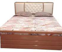 Metal Box Queen Bed 6 x 4 ft Black ME023_0