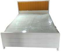 Metal Box Queen Bed 6 x 6.5 ft White ME021_0