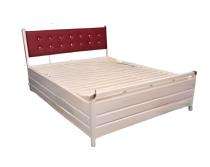 Metal Box Queen Bed 6 x 6.5 ft Creamy White ME025_0