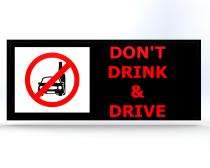 Don't Drink & Drive Signages 5000 x 1800 mm Galvanized Iron_0