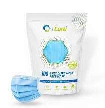 C-Cure Disposable 3 Ply Meltblown Filter Nose Masks Standard Blue_0