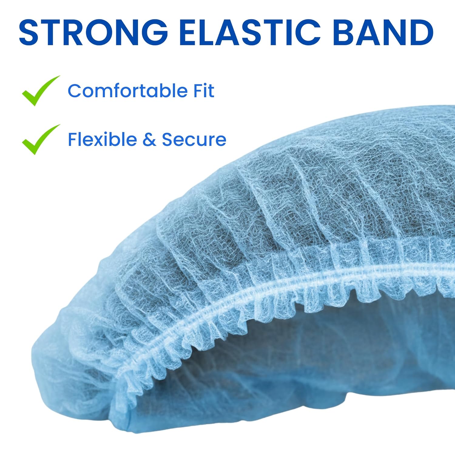C-Cure Disposable Non Woven Unisex 18 inch Bouffant Cap_2