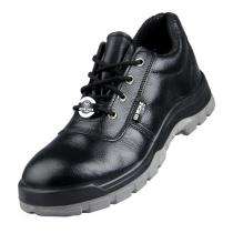 GO WORK GEAR Tiger Real Leather Metal Toe Safety Shoes Black_0