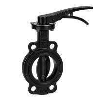 L&T 6 inch NPS Hand Lever Cast Iron Butterfly Valve API 609_0