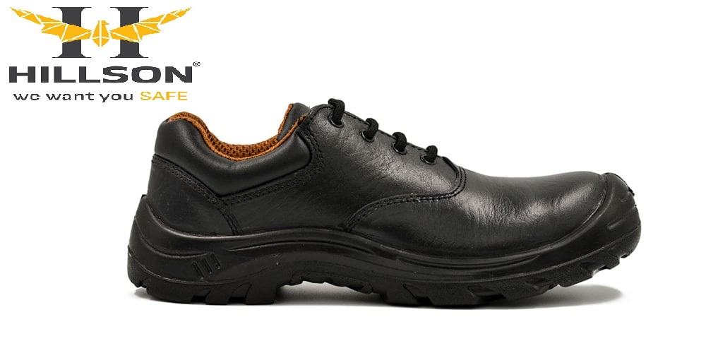 Hillson MF-01 Leather Steel Toe Safety Shoes Black_2