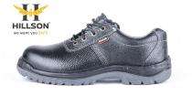 Hillson Panther Buff Leather Steel Toe Safety Shoes Black_0
