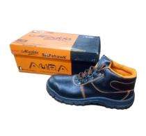 SAFEHAWK AURA Synthetic Leather Steel Toe Safety Shoes Black_0