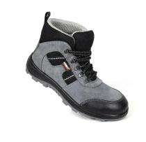 Everest EVE 604 Buffalo Leather Steel Toe Safety Shoes Grey and Black_0