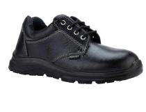 GALISTA PERFECT Genuine Full Grain Leather Steel Toe Safety Shoes Black_0