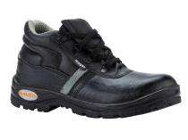 GALISTA RIGGER Genuine Full Grain Leather Steel Toe Safety Shoes Black_0