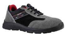 GALISTA TRAIL Full Grain Suede Leather Steel Toe Safety Shoes Black and Grey_0