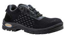 GALISTA WARRIOR Engineered Knitted Fabric Steel Toe Safety Shoes Black and Grey_0