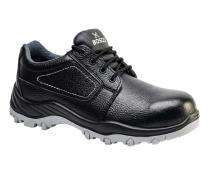 BOSCO SIKANDAR-01 Grain Buff Leather Steel Toe Safety Shoes Black_0