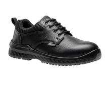 BOSCO TEJAS-01 Grain Leather and Mesh Steel Toe Safety Shoes Black_0