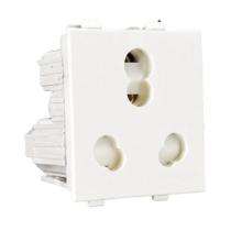 Cervo 16 A White 3 Pin Plug Electrical Sockets_0