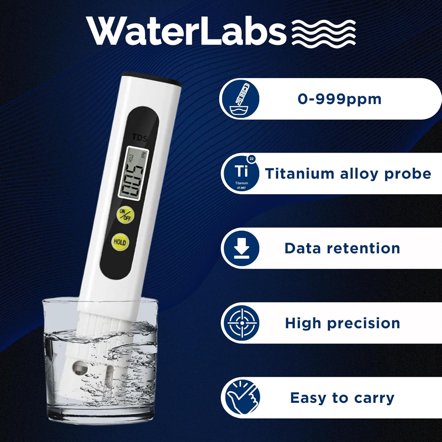 WaterLabs TDS-2 TDS Meter 0 - 999 ppm_1