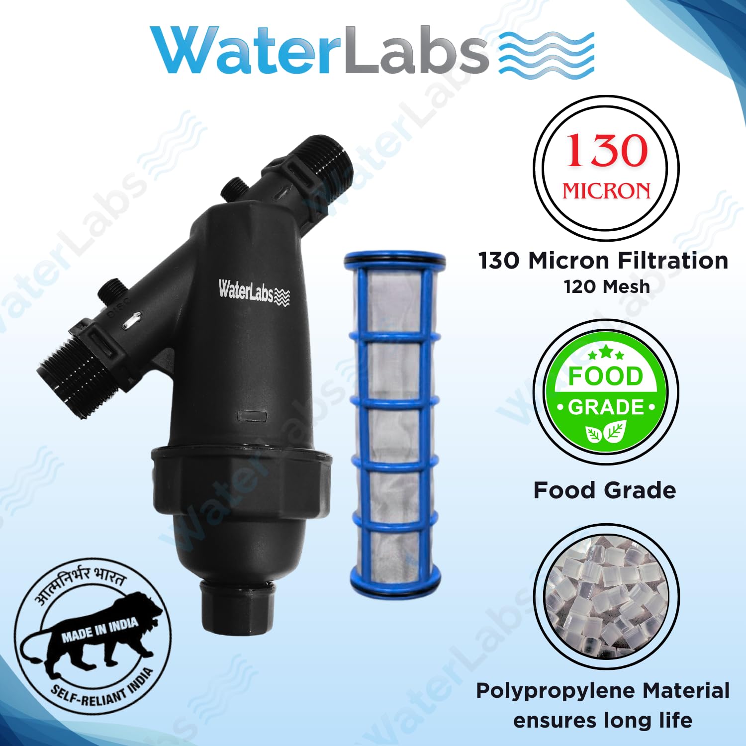 WaterLabs WL0625 130 micron Water Tank Filter 1 in_1