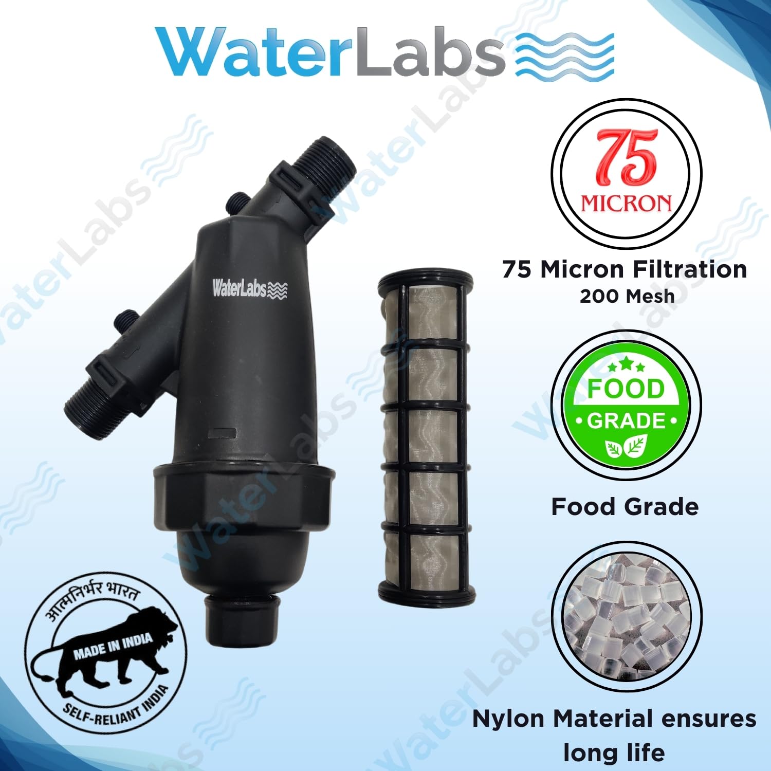 WaterLabs WL0720 75 micron Water Tank Filter 0.75 in_1