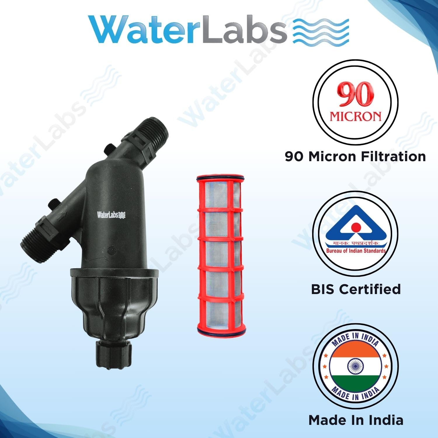 WaterLabs 122Y 90 micron Water Tank Filter 1 in_1