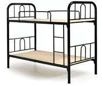 Mild Steel Bunk Double Bed 2100 x 915 x 2400 mm Black_0