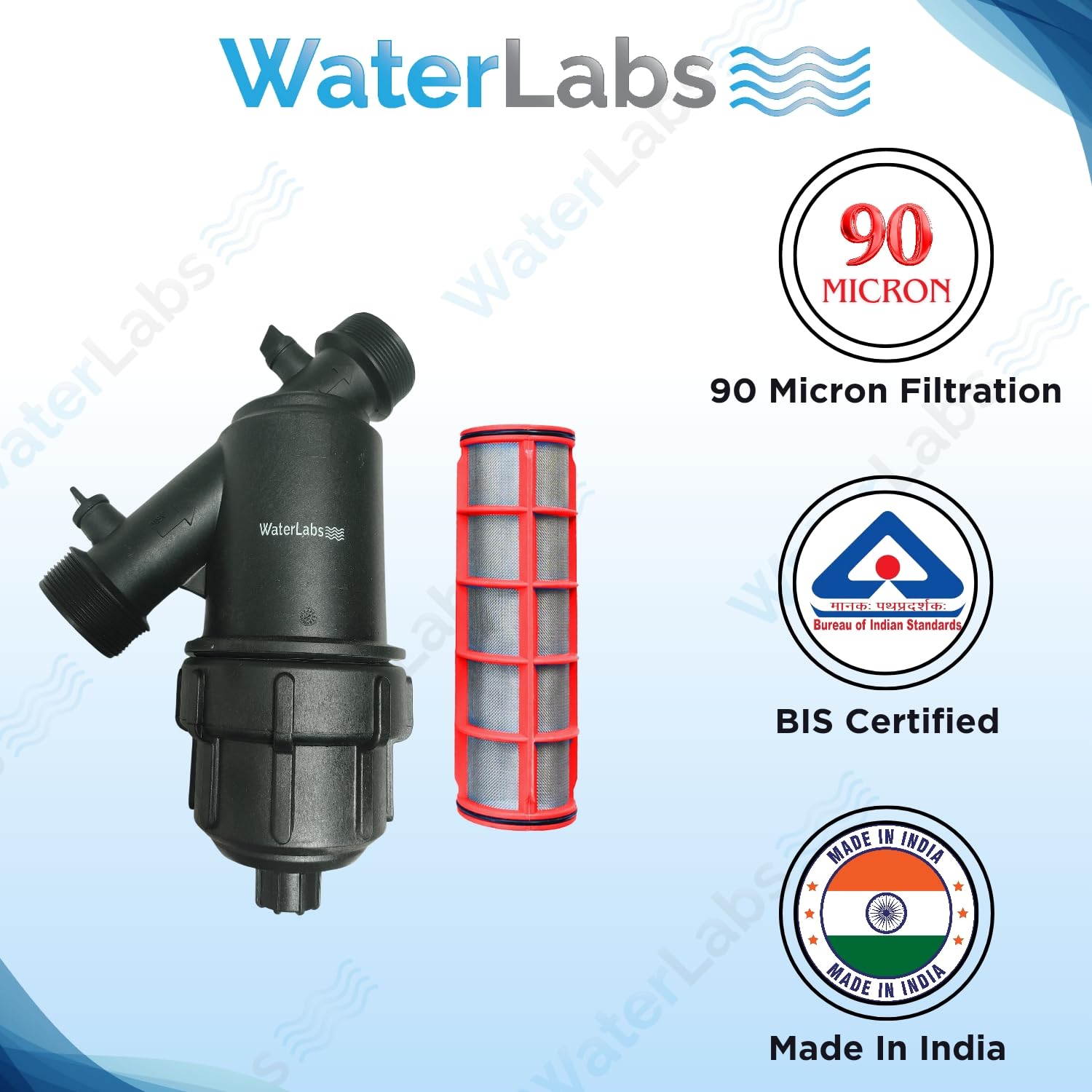 WaterLabs 123YM 90 micron Water Tank Filter 1.5 in_1