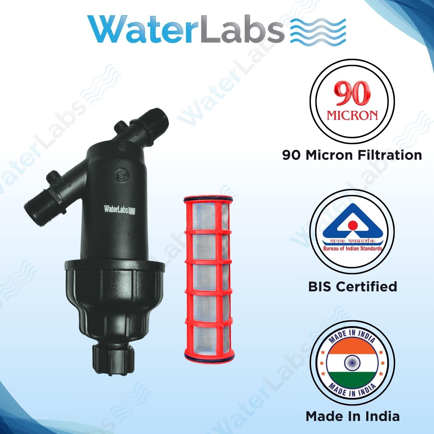 WaterLabs 121Y 90 micron Water Tank Filter 0.75 in_2
