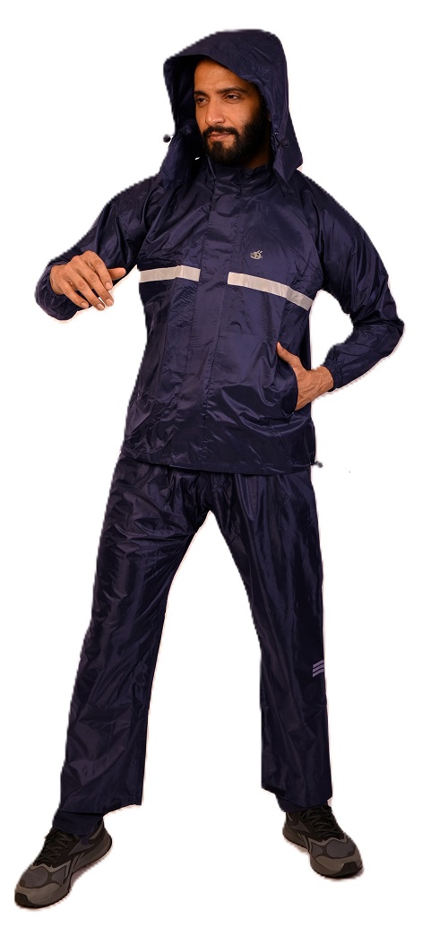 Duckback Polyester Raincoats DB-927-NAVY-M M_3
