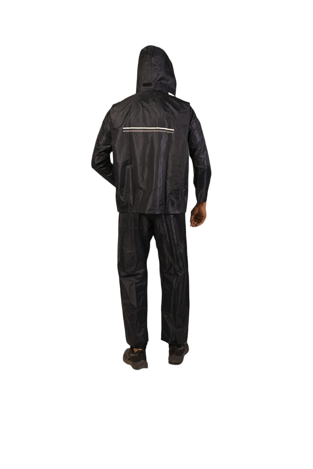 Duckback Polyester Raincoats DB-BIKER-BLACK-XL XL_2