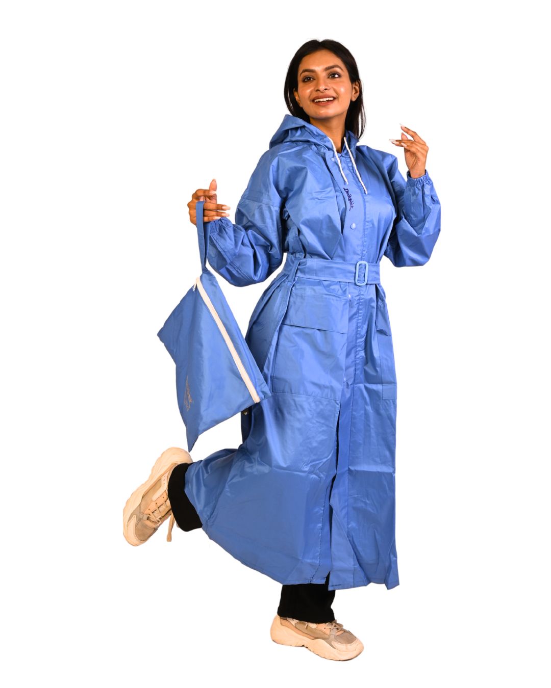 Duckback Polyester Raincoats DB-SIGNORA-SKYBLUE-L L_1