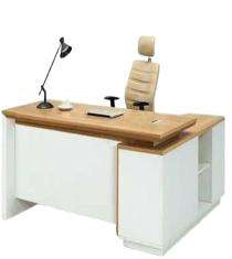 Executive Office Tables Brown and White Wooden_0