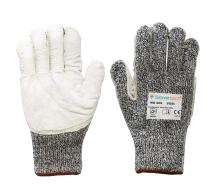 Glovetech Cut Resistant Level E Leather (Split + Grain) Safety Gloves MG 006 M_0