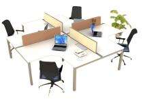 Workstation Office Tables White Wooden_0
