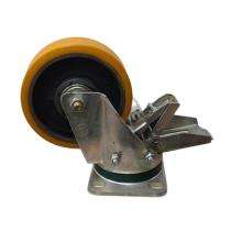 TELLURE ROTA 8 inch TR Polyurethane Tread Swivel Caster Wheel 800 kg_0