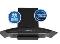 Kutchina Alpha Black Wall Mounted Chimney 1500 CMH_0